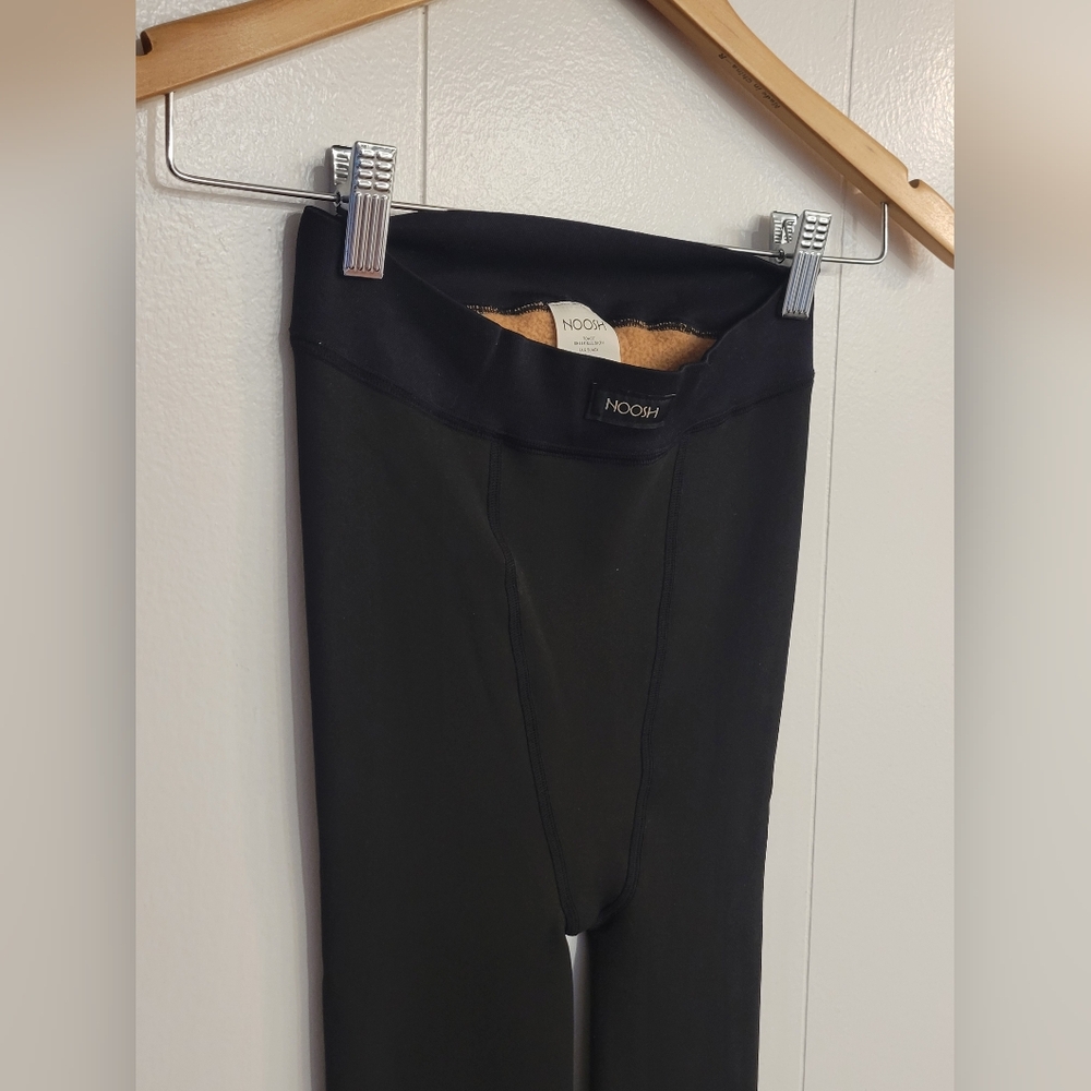 Noosh Black Sheer Illusion Fleece Tights - Picture 3 of 7